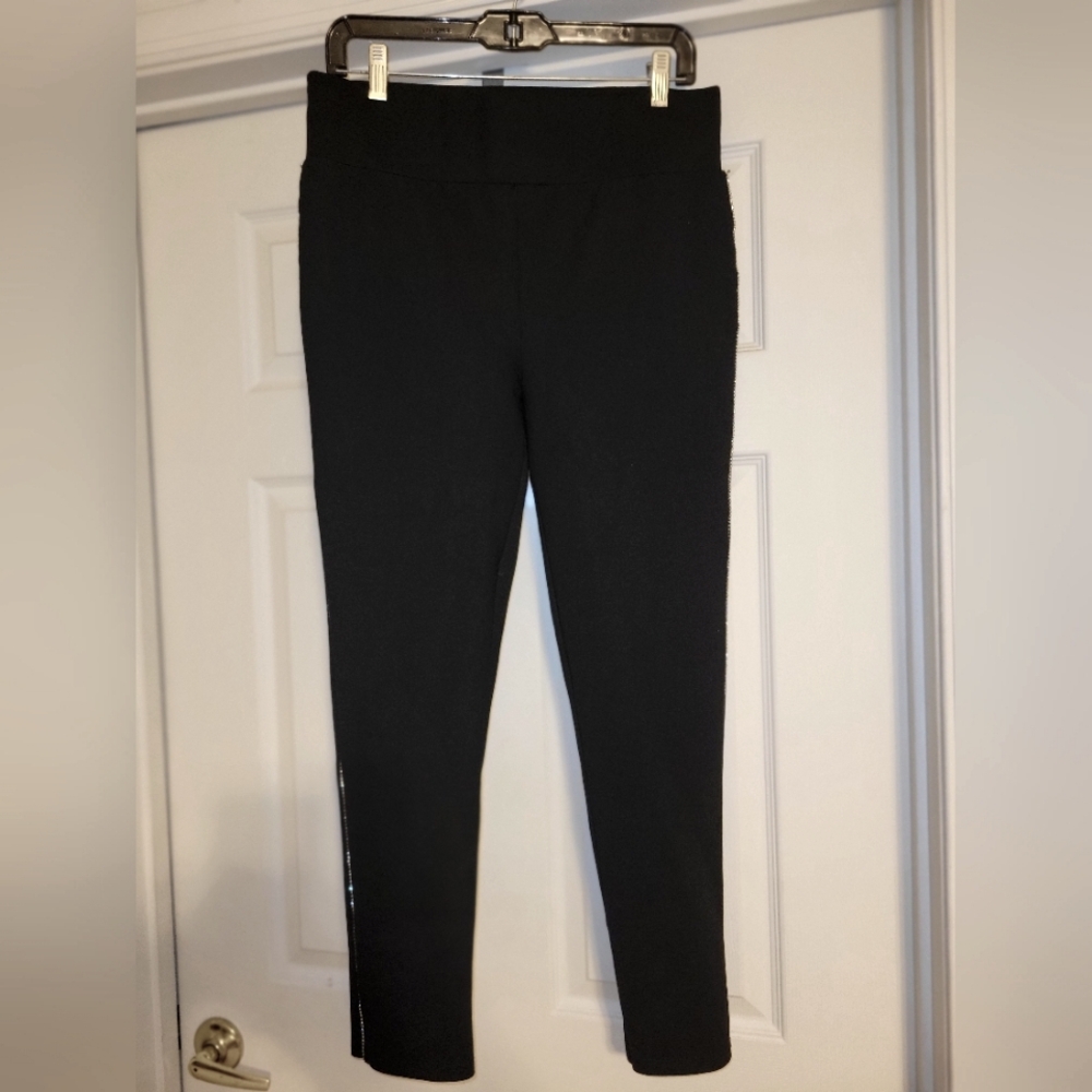 Rhinestone Embellished Leggings